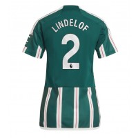 Maglie da calcio Manchester United Victor Lindelof #2 Seconda Maglia Femminile 2023-24 Manica Corta